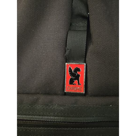 Chrome Waterproof Soyuz Rolltop Backpack Laptop Bag Black Red - Picture 2 of 6